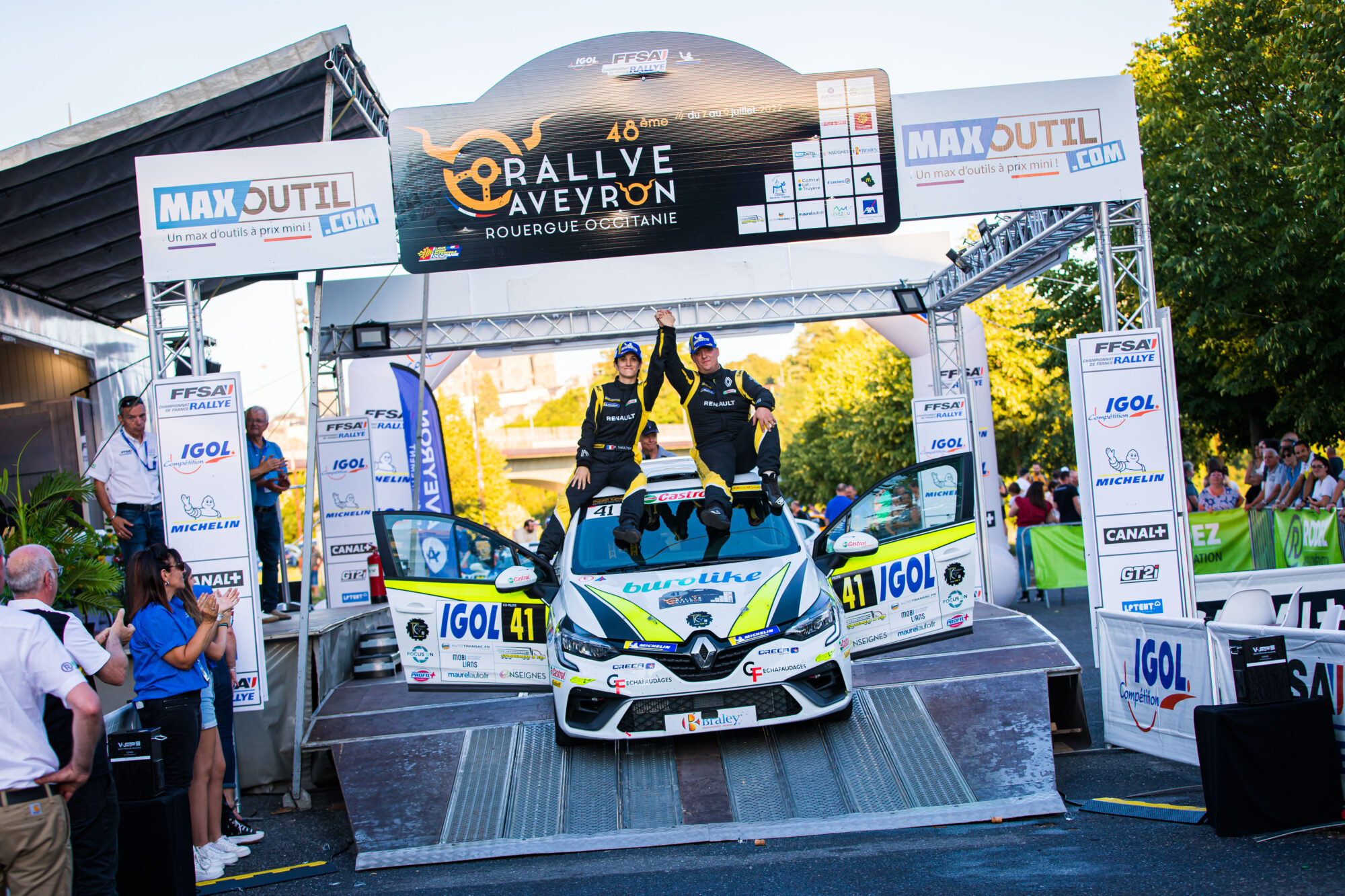 Clio Trophy France Asphalte - Rallye Aveyron Rouergue Occitanie 2022 - Thomas Chauffray -
